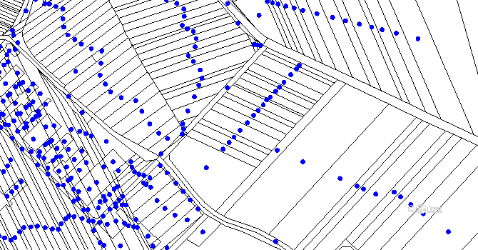 Parcela st. 2449/1 v KÚ Újezd u Brna, Katastrální mapa