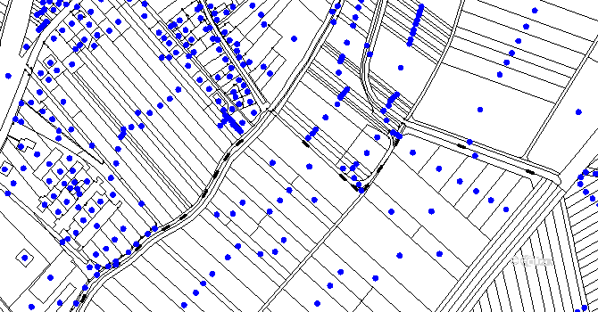 Parcela st. 2503/4 v KÚ Újezd u Brna, Katastrální mapa