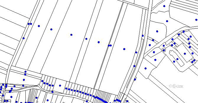 Parcela st. 108/1 v KÚ Újezd u Rosic, Katastrální mapa