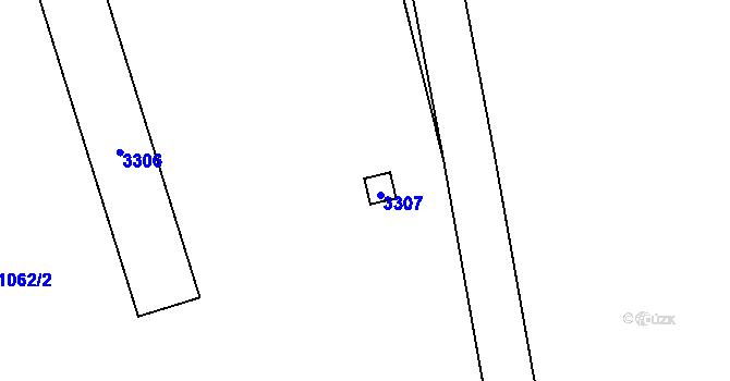 Parcela st. 207 v KÚ Újezdec u Osvětiman, Katastrální mapa