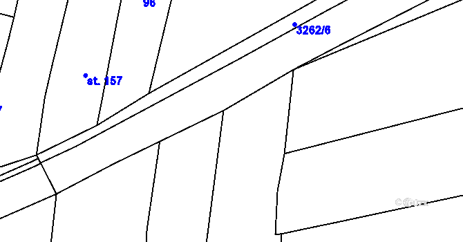 Parcela st. 68/4 v KÚ Újezdec u Osvětiman, Katastrální mapa
