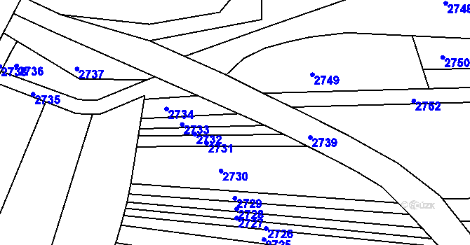 Parcela st. 55/11 v KÚ Újezdec u Luhačovic, Katastrální mapa