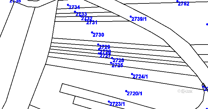 Parcela st. 78/10 v KÚ Újezdec u Luhačovic, Katastrální mapa