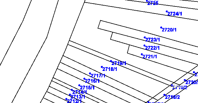 Parcela st. 82/10 v KÚ Újezdec u Luhačovic, Katastrální mapa