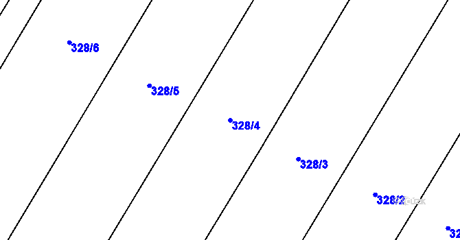 Parcela st. 328/4 v KÚ Řeheč, Katastrální mapa