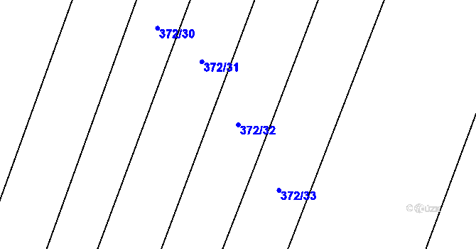 Parcela st. 372/32 v KÚ Řeheč, Katastrální mapa