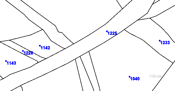 Parcela st. 280/3 v KÚ Březová u Úmonína, Katastrální mapa