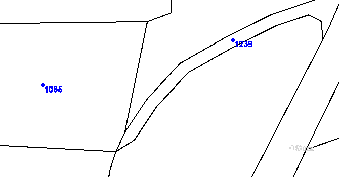 Parcela st. 109/3 v KÚ Březová u Úmonína, Katastrální mapa