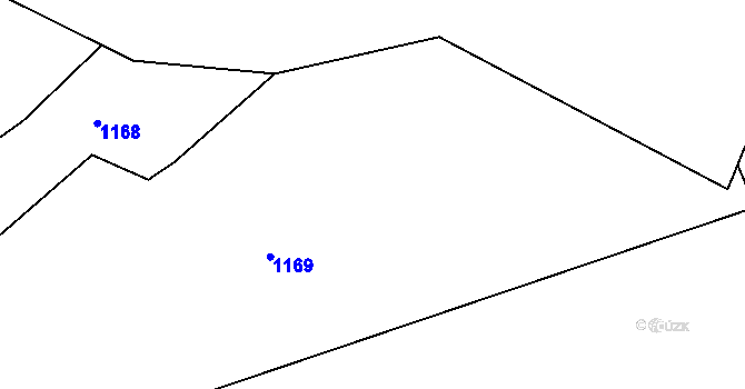 Parcela st. 257/5 v KÚ Březová u Úmonína, Katastrální mapa