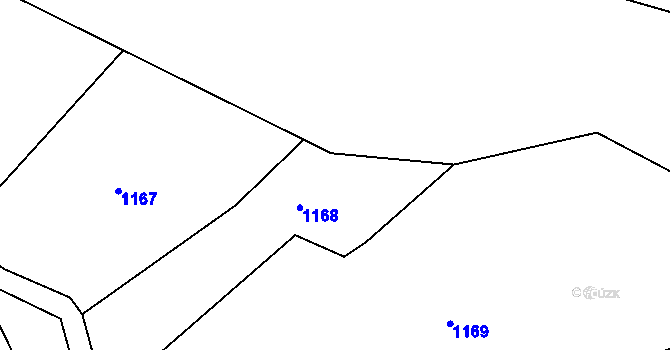 Parcela st. 257/11 v KÚ Březová u Úmonína, Katastrální mapa