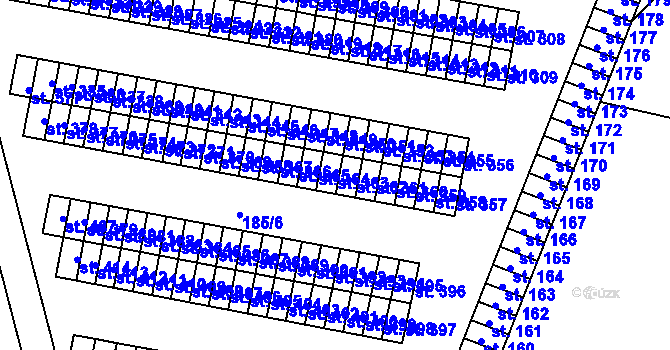 Parcela st. 363 v KÚ Brníčko, Katastrální mapa