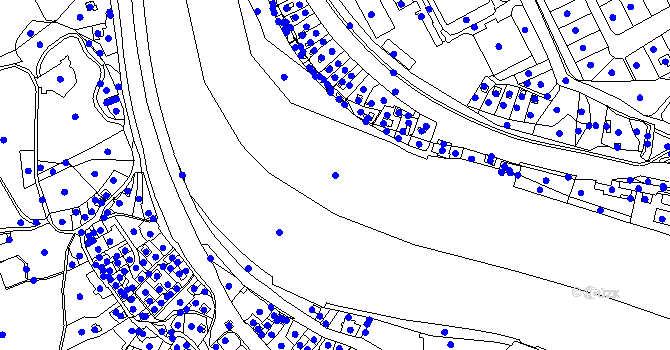 Parcela st. 2960/5 v KÚ Střekov, Katastrální mapa