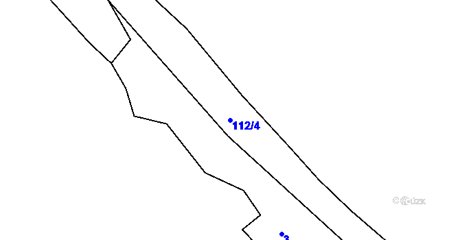 Parcela st. 112/4 v KÚ Útěchov u Brna, Katastrální mapa