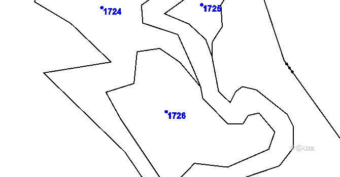 Parcela st. 164 v KÚ Vidžín, Katastrální mapa