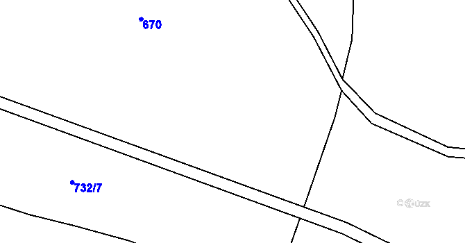 Parcela st. 647/10 v KÚ Sedlo u Toužimi, Katastrální mapa