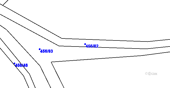 Parcela st. 456/82 v KÚ Václavice u Benešova, Katastrální mapa