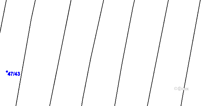 Parcela st. 47/50 v KÚ Hamr nad Nežárkou, Katastrální mapa