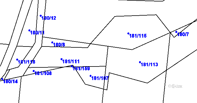 Parcela st. 181/112 v KÚ Hamr nad Nežárkou, Katastrální mapa