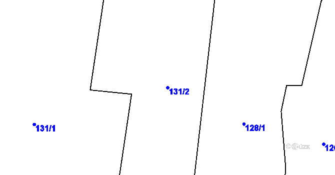 Parcela st. 131/2 v KÚ Valašská Bystřice, Katastrální mapa