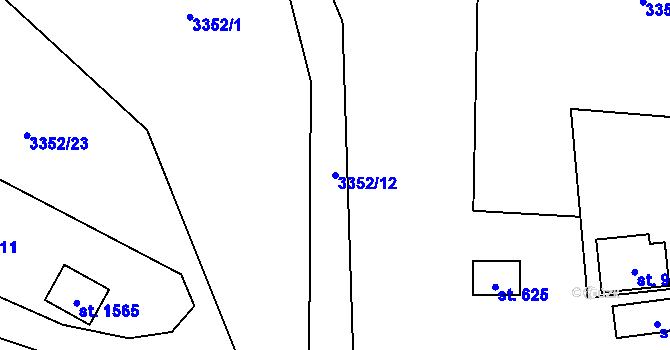 Parcela st. 3352/12 v KÚ Valašská Bystřice, Katastrální mapa
