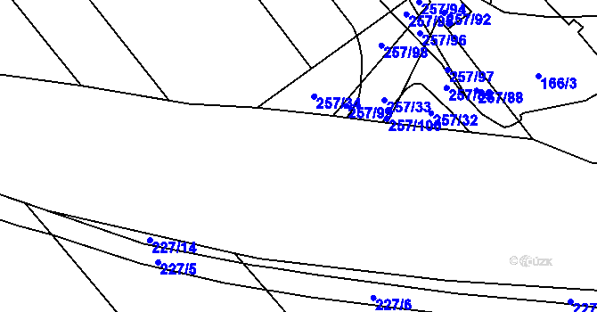 Parcela st. 81 v KÚ Valašské Příkazy, Katastrální mapa
