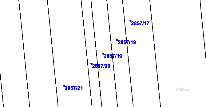 Parcela st. 2857/19 v KÚ Valtice, Katastrální mapa