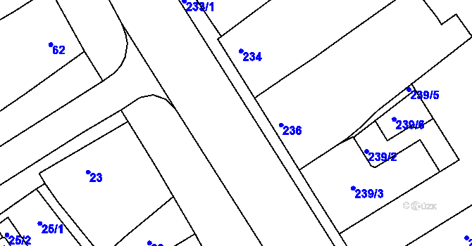 Parcela st. 249/3 v KÚ Valtice, Katastrální mapa