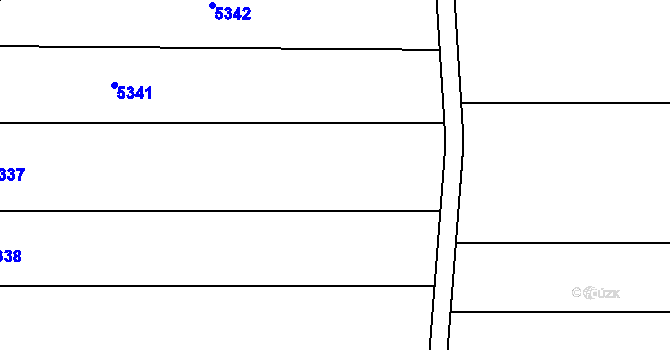 Parcela st. 2108/2 v KÚ Vamberk, Katastrální mapa