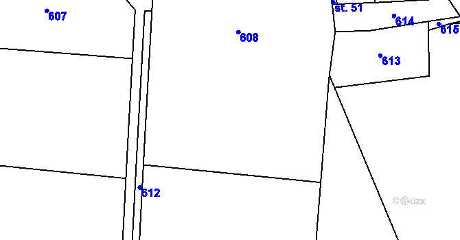 Parcela st. 66 v KÚ Vápno u Přelouče, Katastrální mapa