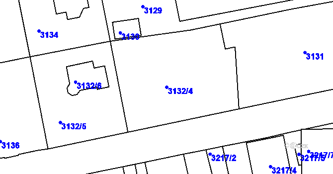 Parcela st. 3132/4 v KÚ Varnsdorf, Katastrální mapa