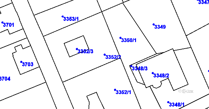 Parcela st. 3352/2 v KÚ Varnsdorf, Katastrální mapa
