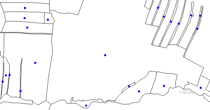Parcela st. 133 v KÚ Veclov, Katastrální mapa