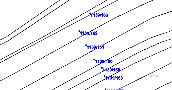 Parcela st. 1139/161 v KÚ Vejprnice, Katastrální mapa