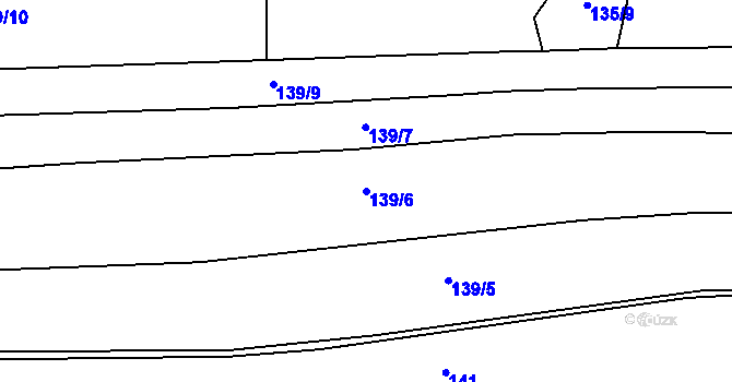 Parcela st. 139/6 v KÚ Vejvanov, Katastrální mapa
