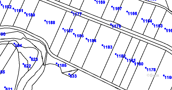 Parcela st. 483/30 v KÚ Dvakačovice, Katastrální mapa