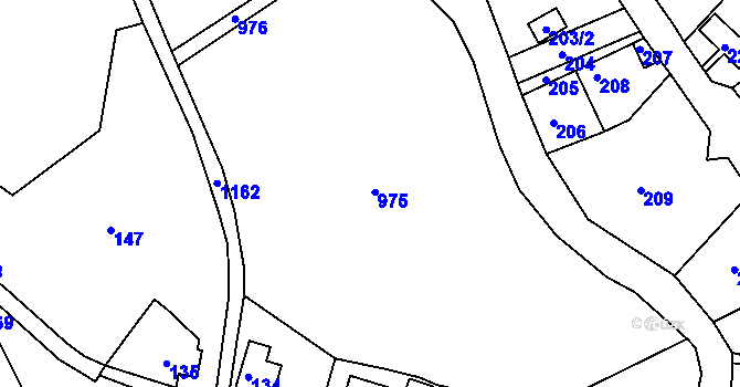 Parcela st. 148 v KÚ Velenice u Zákup, Katastrální mapa