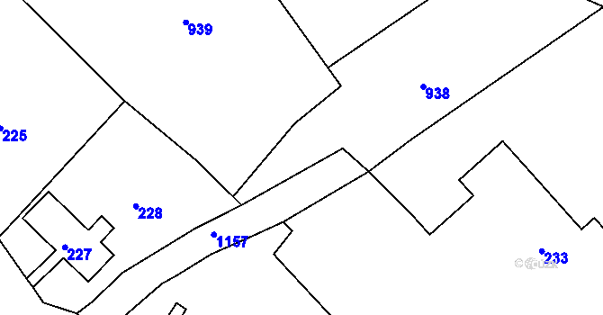 Parcela st. 226 v KÚ Velenice u Zákup, Katastrální mapa