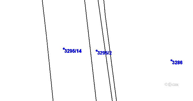 Parcela st. 3295/2 v KÚ Chodeč, Katastrální mapa