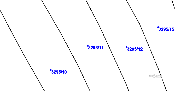 Parcela st. 3295/11 v KÚ Chodeč, Katastrální mapa