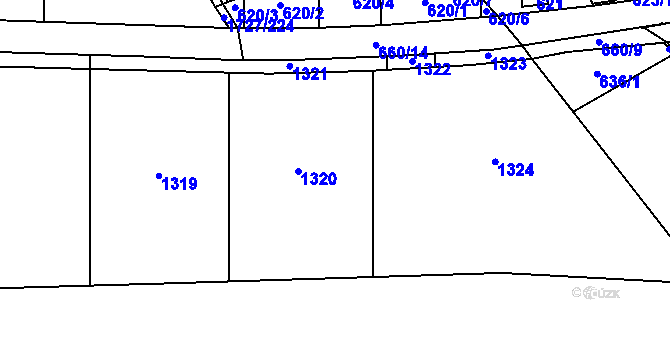 Parcela st. 699/26 v KÚ Holubice, Katastrální mapa