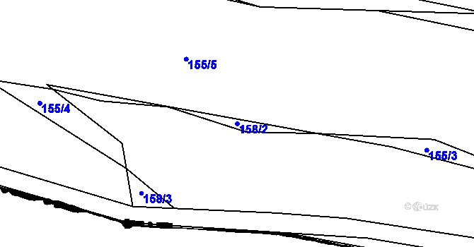 Parcela st. 158/2 v KÚ Veliká Ves, Katastrální mapa