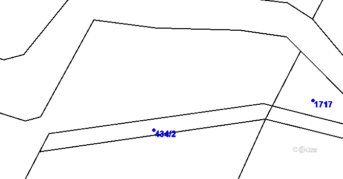 Parcela st. 466/36 v KÚ Veliny, Katastrální mapa