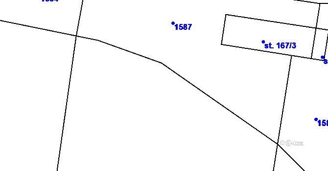 Parcela st. 984/51 v KÚ Veliny, Katastrální mapa