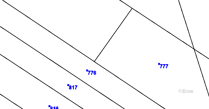 Parcela st. 238/1 v KÚ Nespery, Katastrální mapa