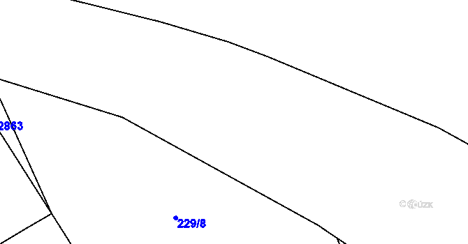 Parcela st. 2235/8 v KÚ Velká u Milevska, Katastrální mapa