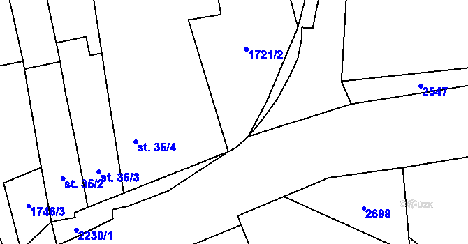 Parcela st. 2259/10 v KÚ Velká u Milevska, Katastrální mapa