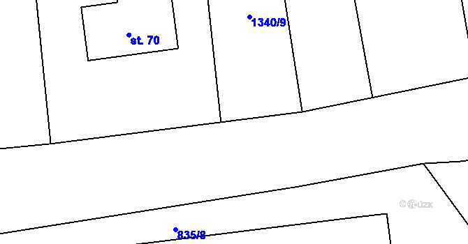 Parcela st. 2259/15 v KÚ Velká u Milevska, Katastrální mapa