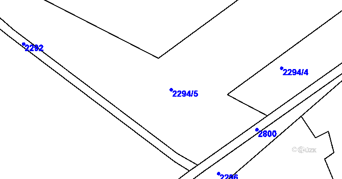 Parcela st. 2294/5 v KÚ Karlovka, Katastrální mapa