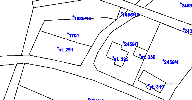 Parcela st. 2775/1 v KÚ Karlovka, Katastrální mapa