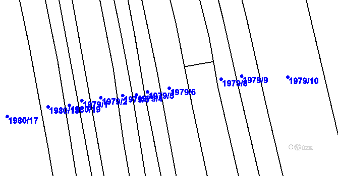 Parcela st. 1979/6 v KÚ Velká Bystřice, Katastrální mapa